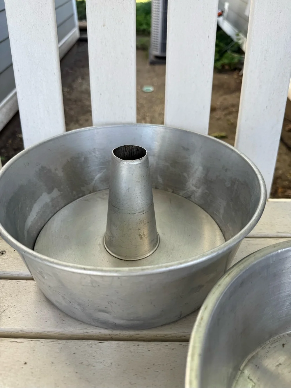 Vintage Aluminum Angel Food / Tube Cake Pans - Set of 2